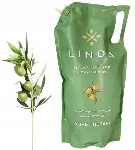 Mydło W Płynie Linda Kremowe Do Rąk Zapas 1l Oliwka Olive Therapy Lux