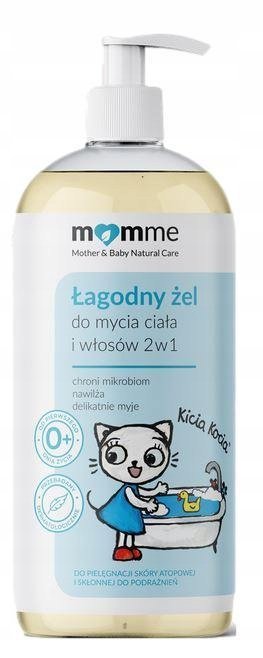 MOMME Kicia Kocia Żel do mycia ciała i włosów 2w1, łagodny 400 ml