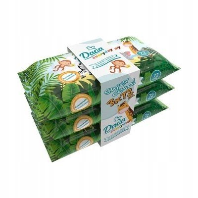 Chusteczki mokre dla dzieci DADA EVERYDAY 3x72