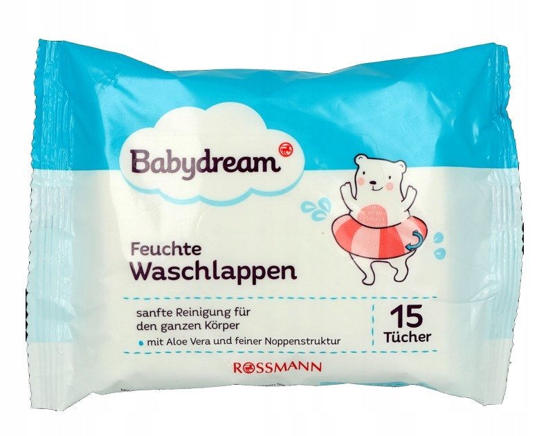 Chusteczki nawilżane dla niemowląt 15szt BABYDREAM