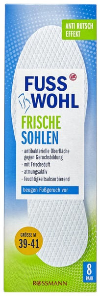 Fusswohl odświeżające wkładki do obuwia r. 39-41 8