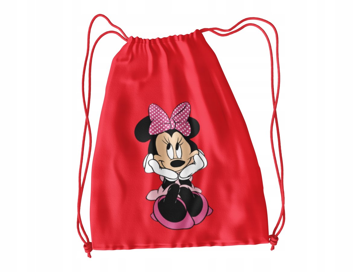 WOREK DO SZKOŁY WF/BUTY MYSZKA MINNIE + IMIĘ