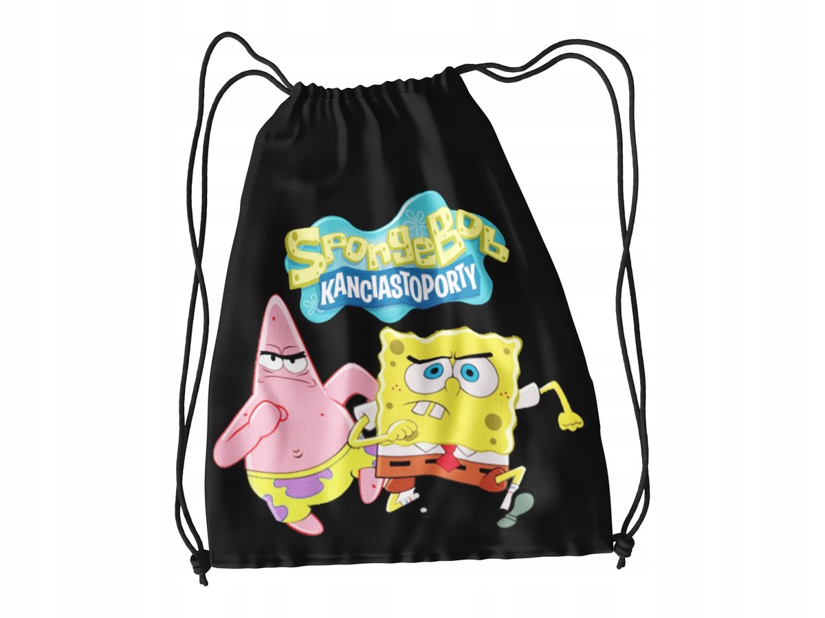 WOREK DO SZKOŁY WF BUTY SPORTOWY BAJKA DLA DZIECI GĄBKA + IMIĘ