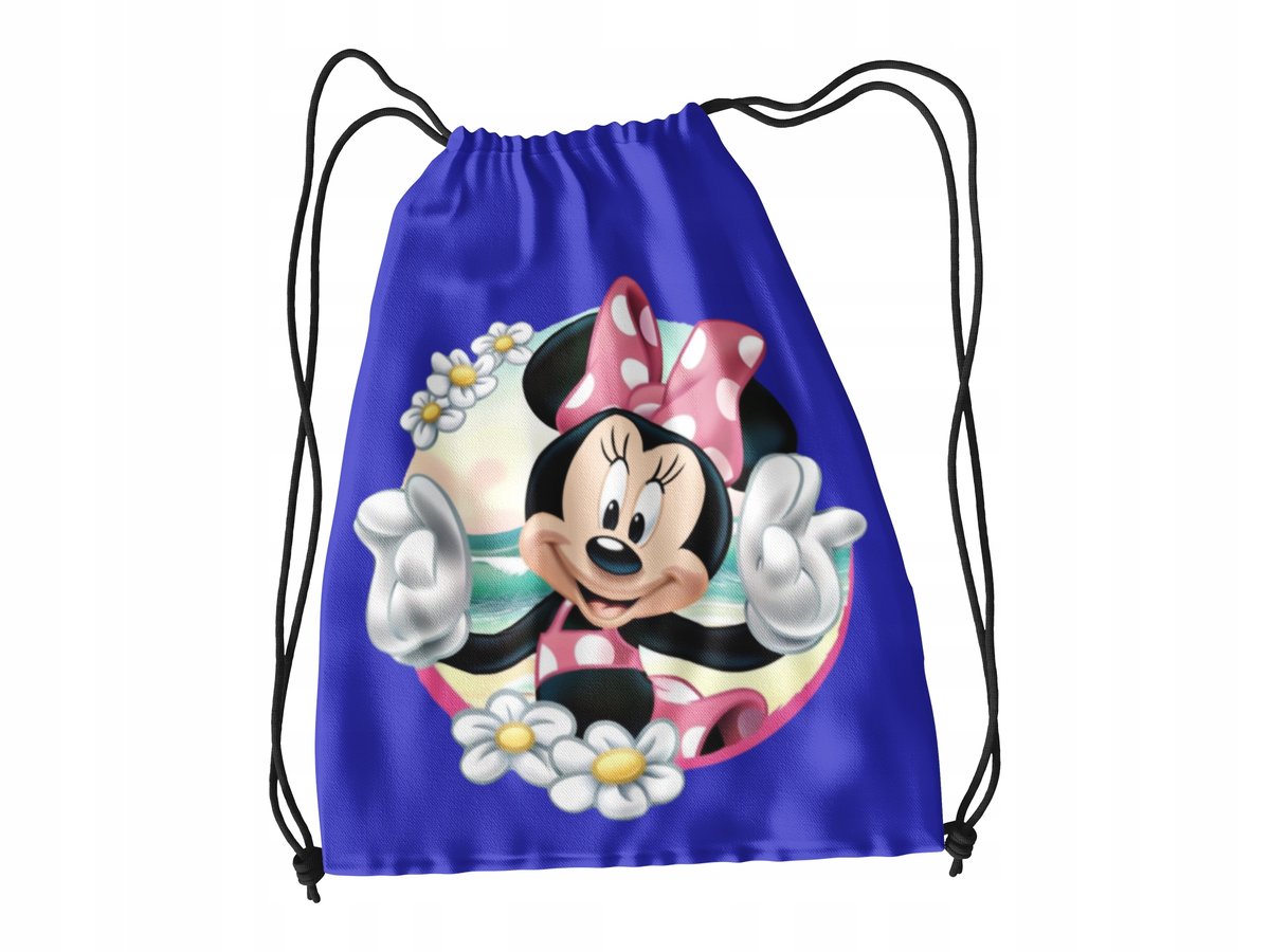 WOREK DO SZKOŁY WF/BUTY MYSZKA MINNIE + IMIĘ