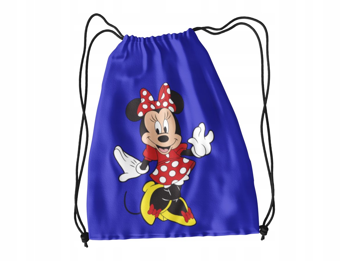 WOREK DO SZKOŁY WF/BUTY MYSZKA MINNIE + IMIĘ
