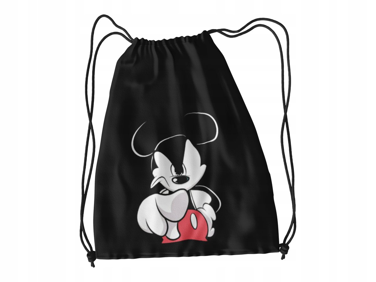 WOREK DO SZKOŁY WF/BUTY MYSZKA MIKI + IMIĘ