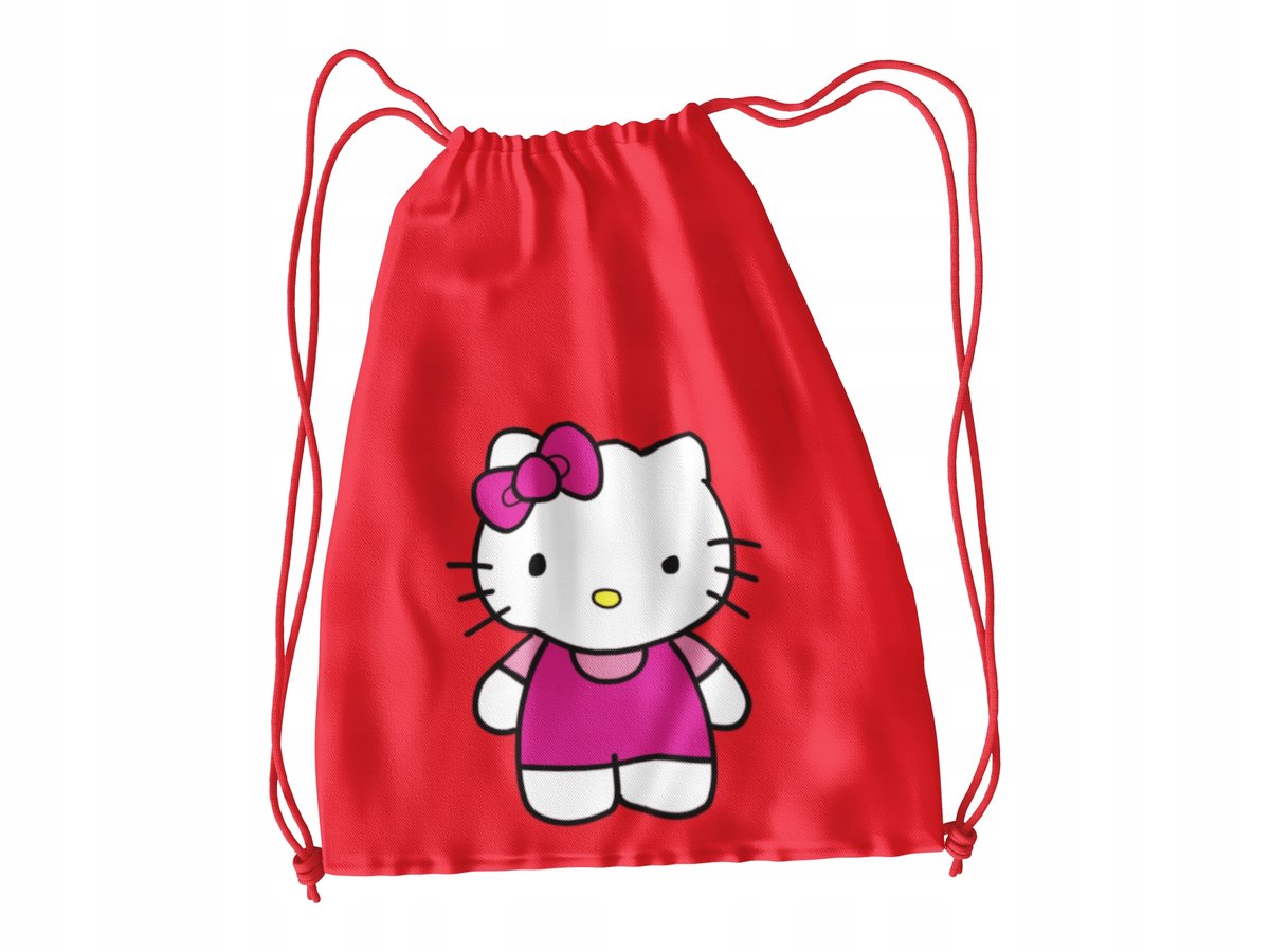 WOREK DO SZKOŁY WF / BUTY HELLO KITTY+ IMIĘ
