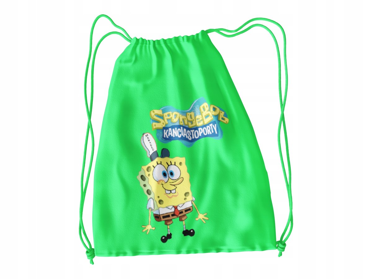 WOREK DO SZKOŁY WF BUTY SPORTOWY BAJKA DLA DZIECI GĄBKA + IMIĘ