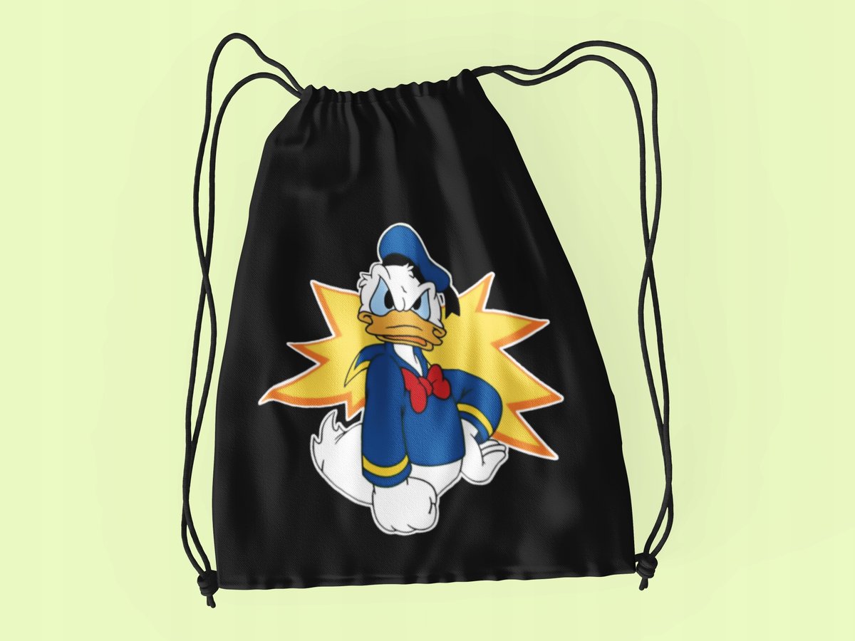 WOREK DO SZKOŁY WF/BUTY KACZOR DONALD+ IMIĘ