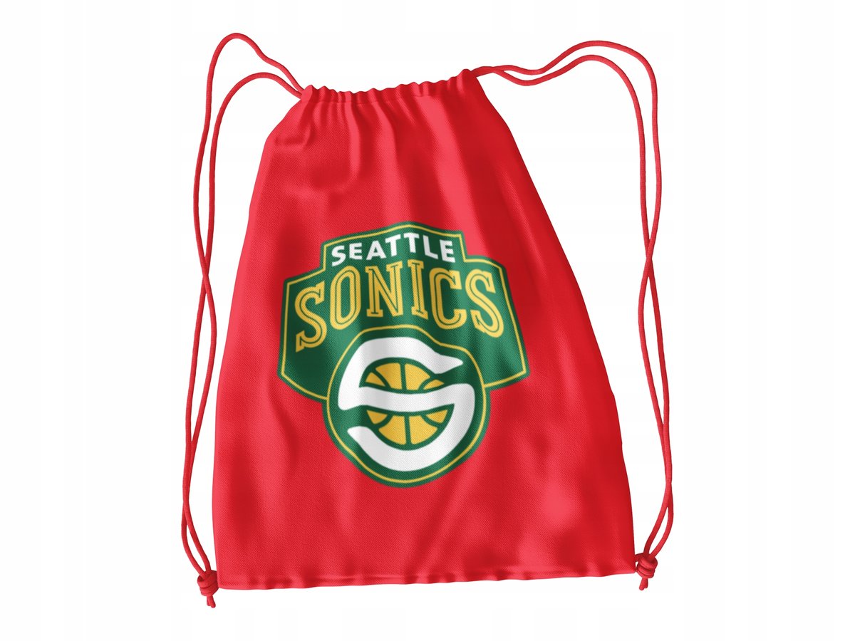 WOREK DO SZKOŁY WF/BUTY SEATTLE SONICS+IMIĘ