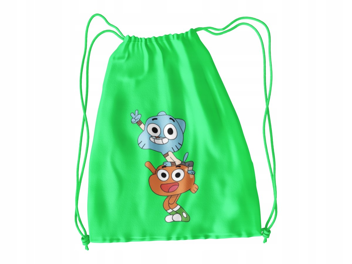 WOREK DO SZKOŁY WF/BUTY GUMBALL+ IMIĘ
