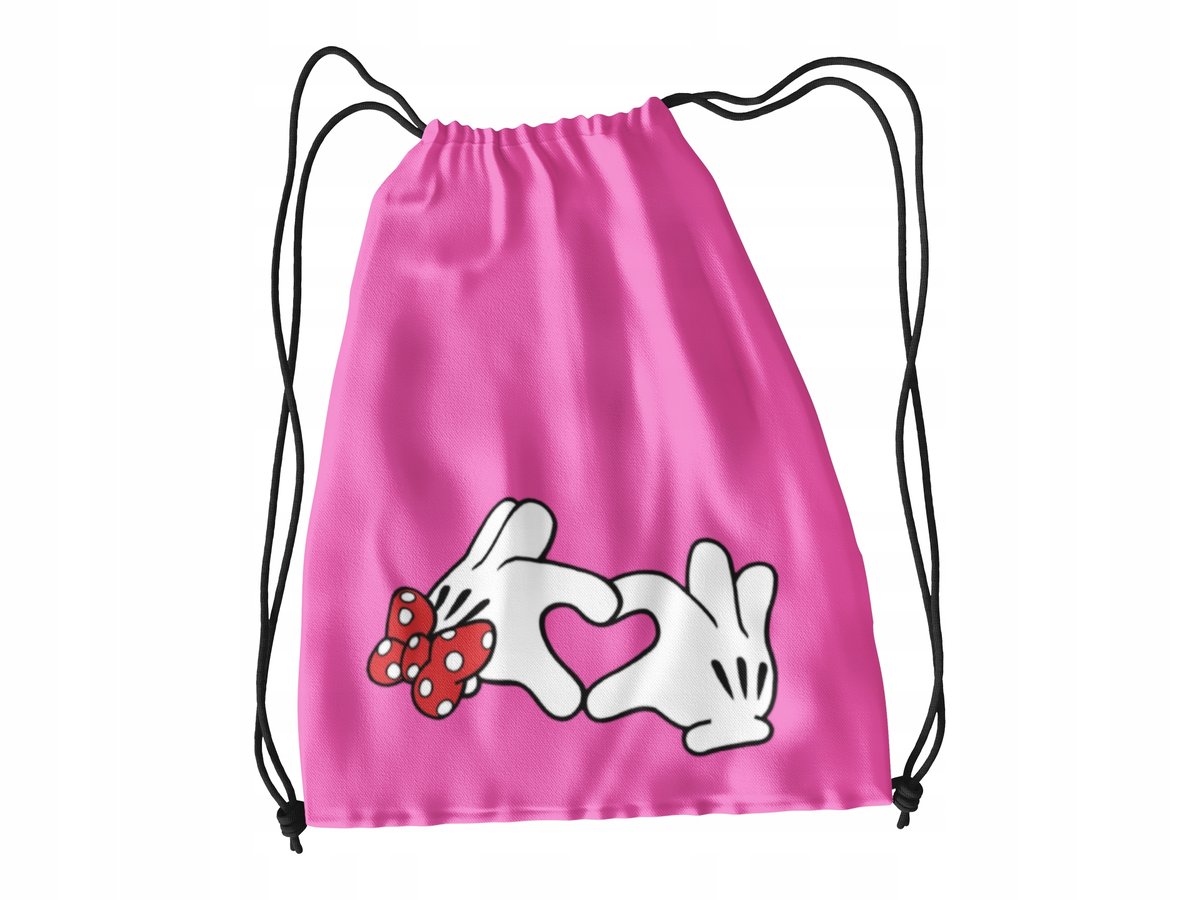 WOREK DO SZKOŁY WF/BUTY MYSZKA MIKI + IMIĘ