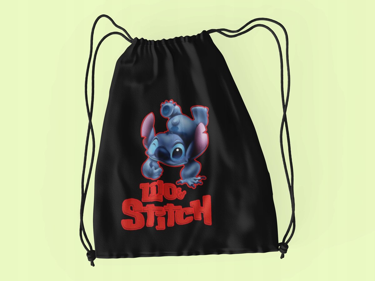 WOREK DO SZKOŁY WF/BUTY STITCH + IMIĘ