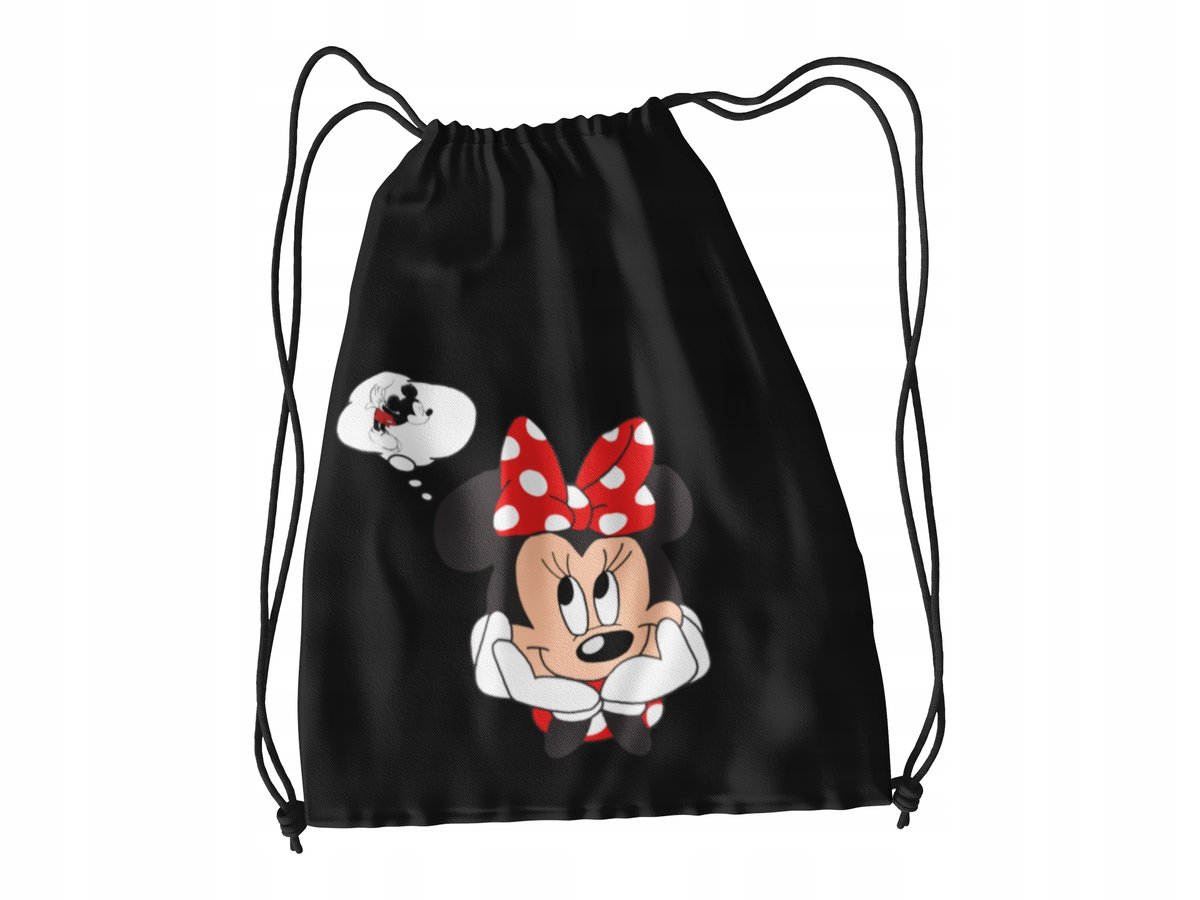 WOREK DO SZKOŁY WF/BUTY MYSZKA MINNIE + IMIĘ