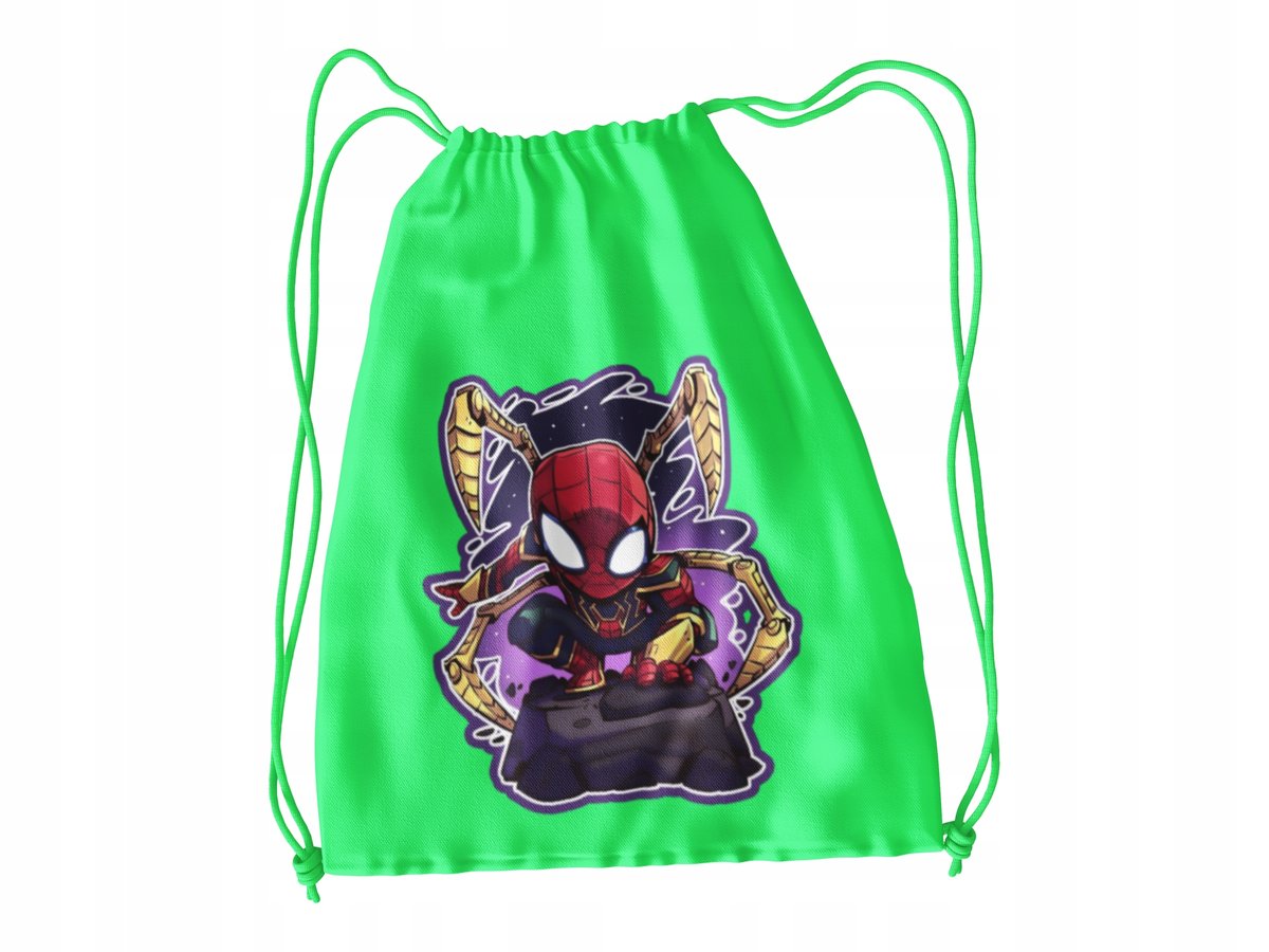 WOREK DO SZKOŁY WF/BUTY SPIDERMAN + IMIĘ