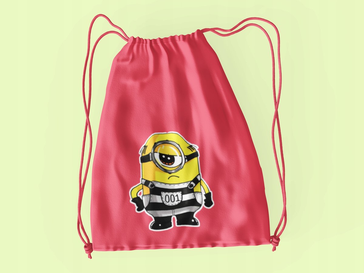 Worek Do Szkoły Wf/Buty Minionki + Imię