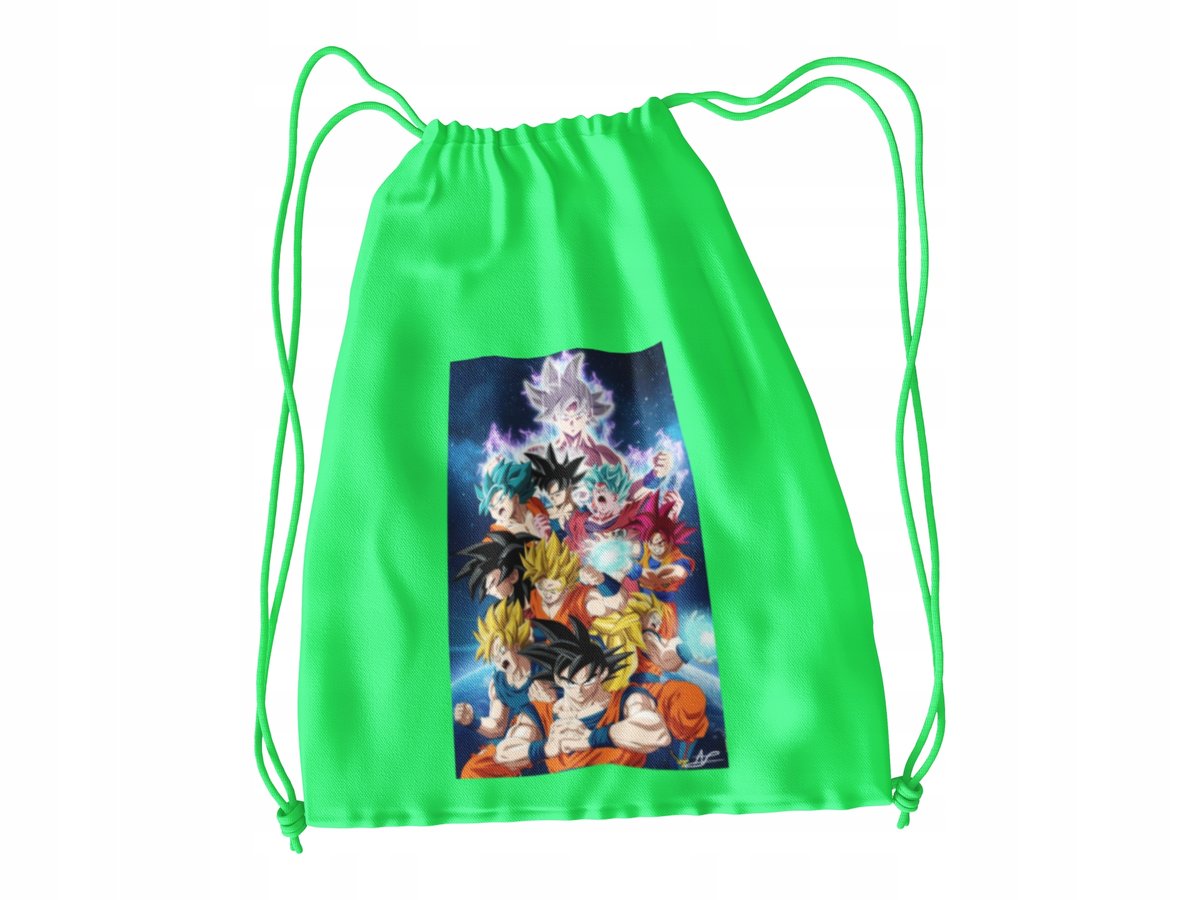 WOREK DO SZKOŁY WF/BUTY DRAGONBALL + IMIĘ