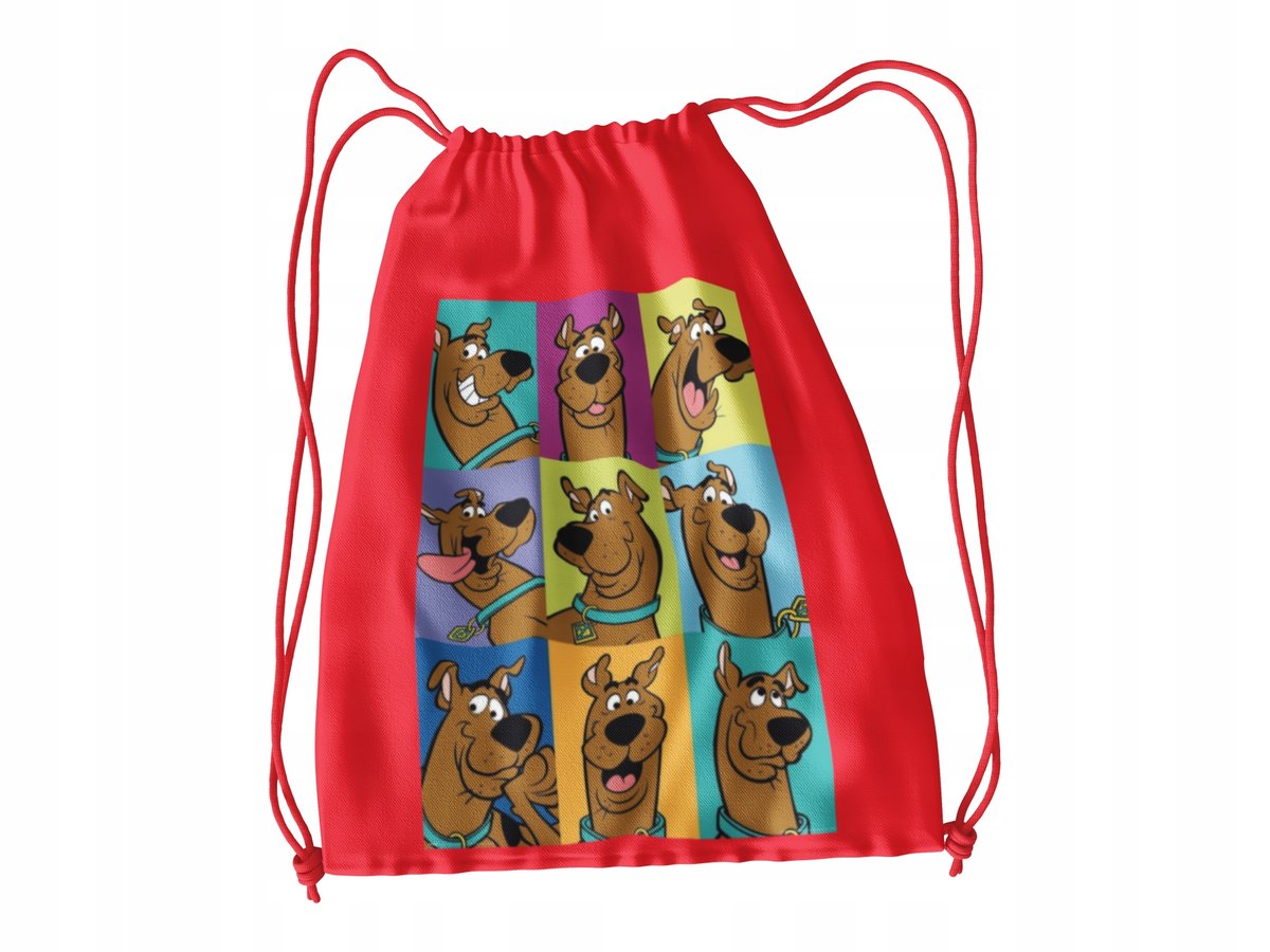 WOREK DO SZKOŁY WF/BUTY SCOOBY DOO + IMIĘ
