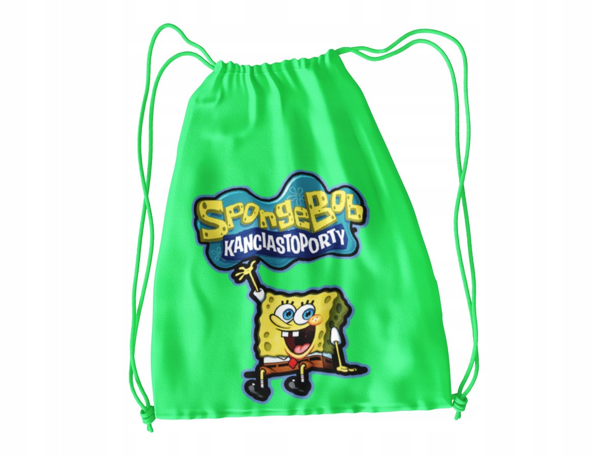 WOREK DO SZKOŁY WF BUTY SPORTOWY BAJKA DLA DZIECI GĄBKA + IMIĘ