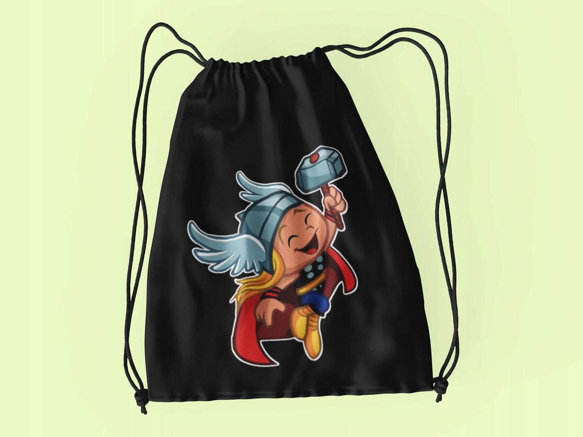 WOREK DO SZKOŁY WF/BUTY THOR AVENGERS+ IMIĘ