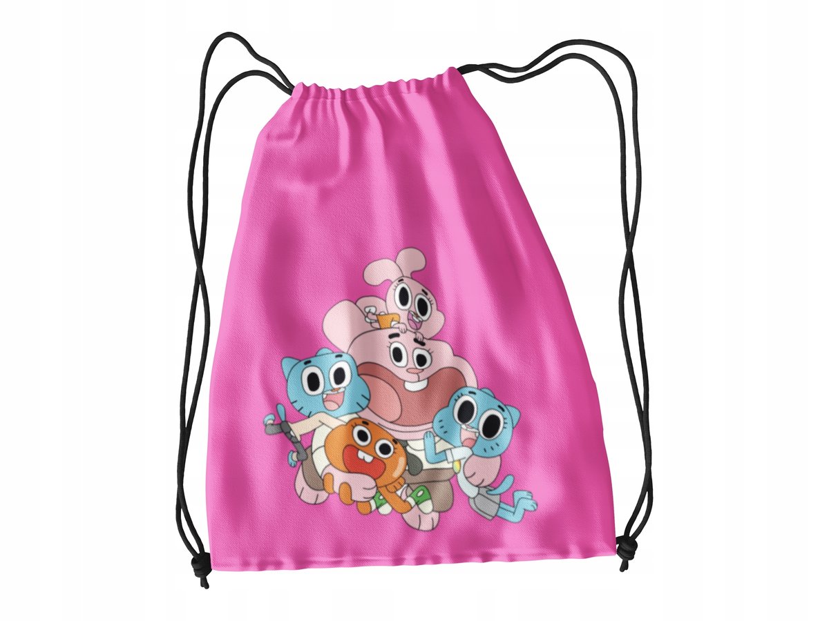 WOREK DO SZKOŁY WF/BUTY GUMBALL+ IMIĘ