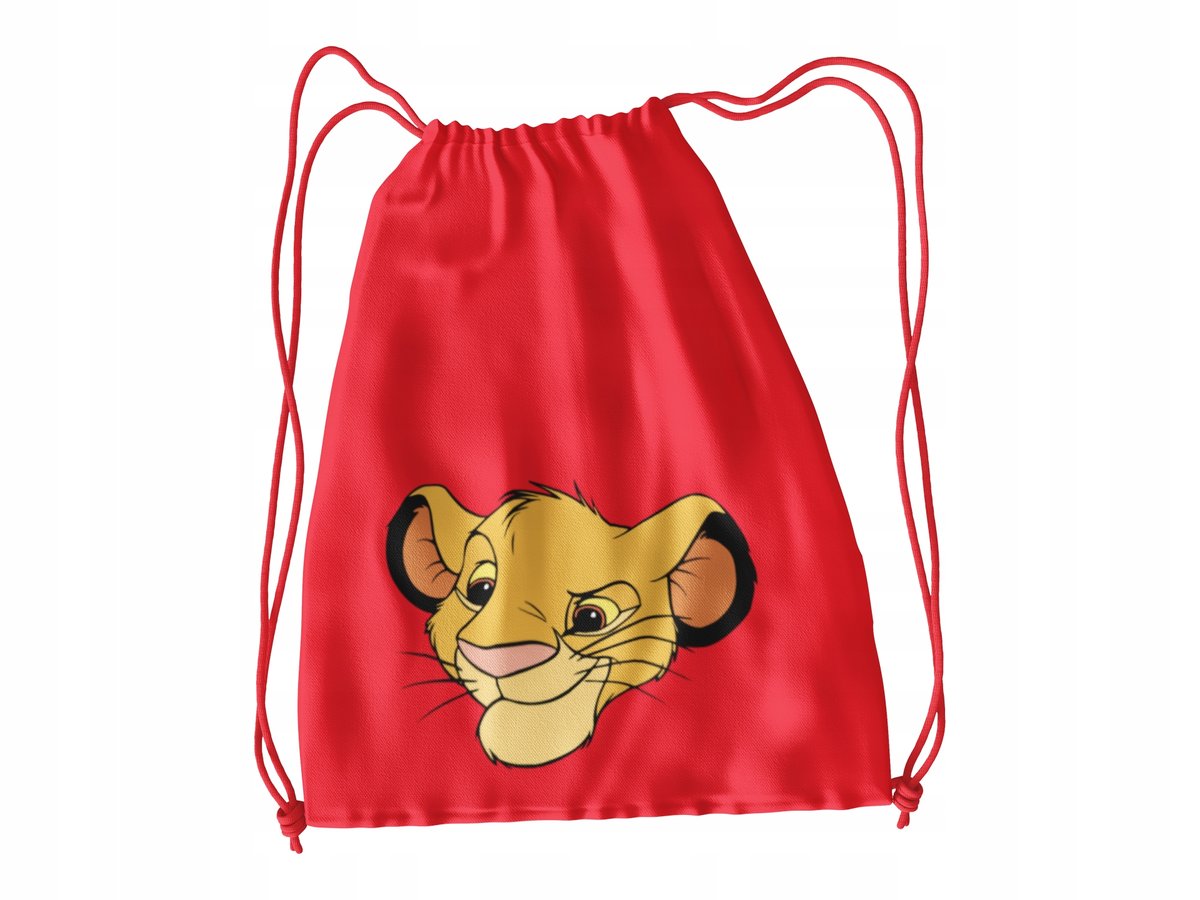 WOREK DO SZKOŁY WF/BUTY KRÓL LEW + IMIĘ