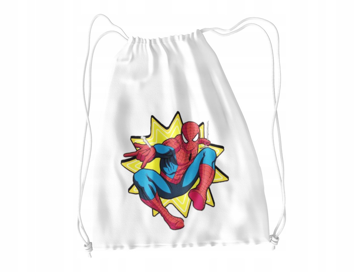 WOREK DO SZKOŁY WF/BUTY SPIDERMAN + IMIĘ