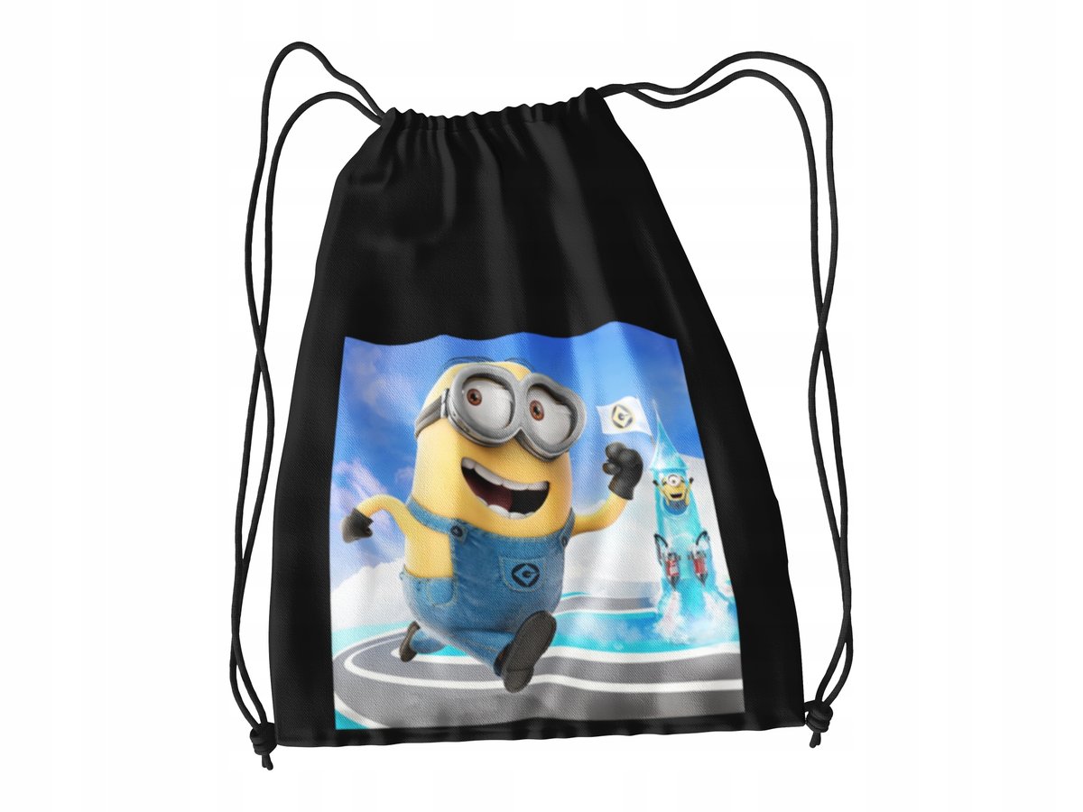 WOREK DO SZKOŁY WF/BUTY MINIONKI + IMIĘ