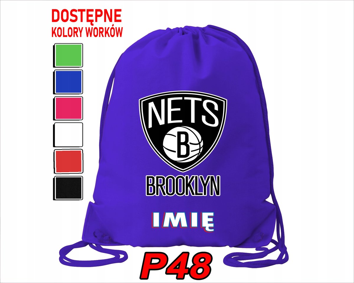 WOREK SZKOLNY NA WF TRENING BUTY SPORTOWY DLA FANA BROOKLYN NETS NBA