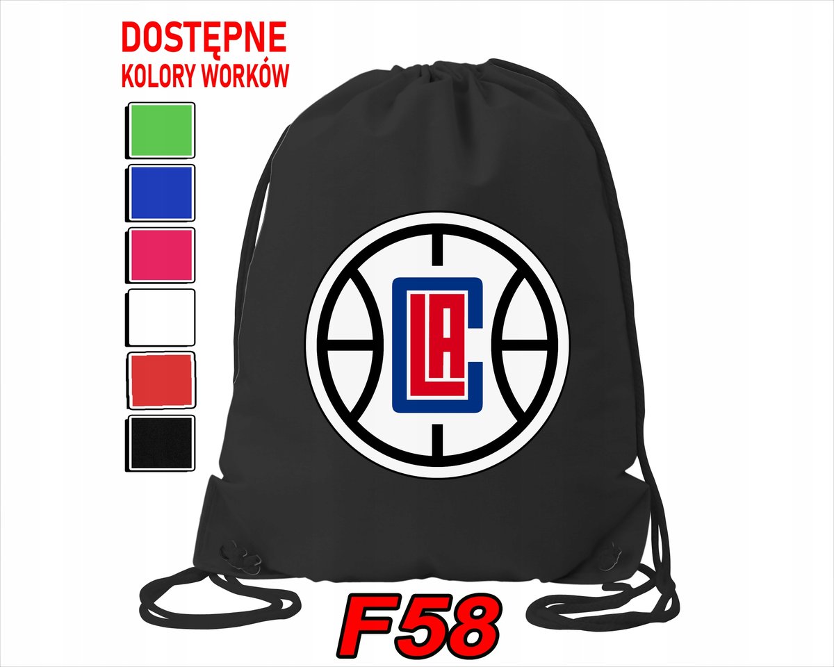 WOREK SZKOLNY NA WF SPORTOWY LOS ANGELES CLIPERS NBA - IMIĘ