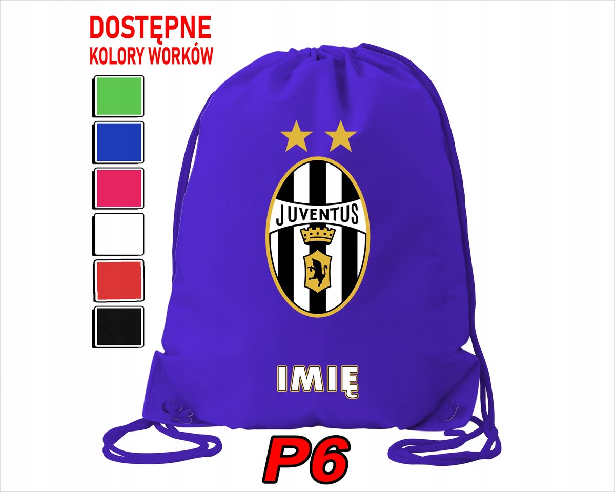 WOREK SZKOLNY NA WF TRENING BUTY SPORTOWY DLA FANA JUVENTUS TURYN KLUBY