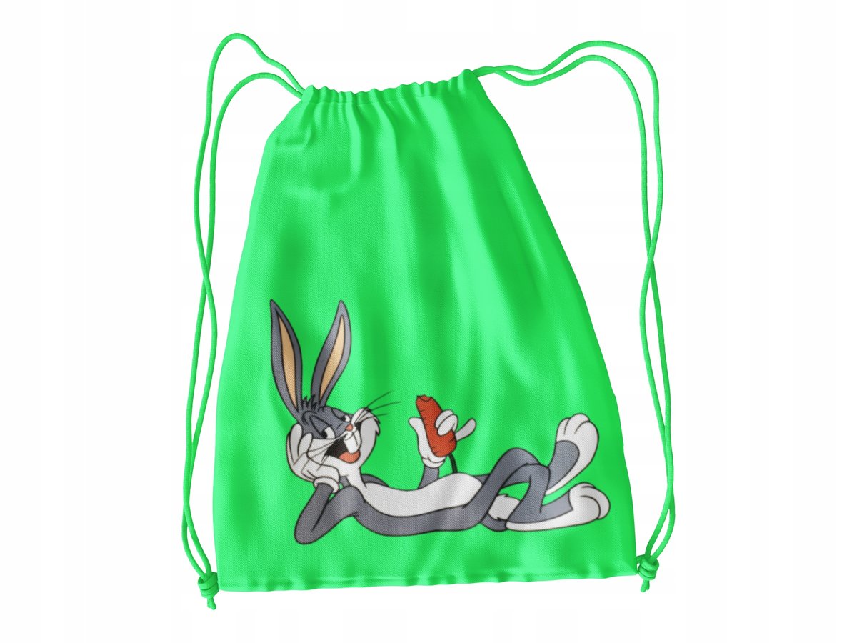 WOREK DO SZKOŁY WF/BUTY KRÓLIK BUGS + IMIĘ