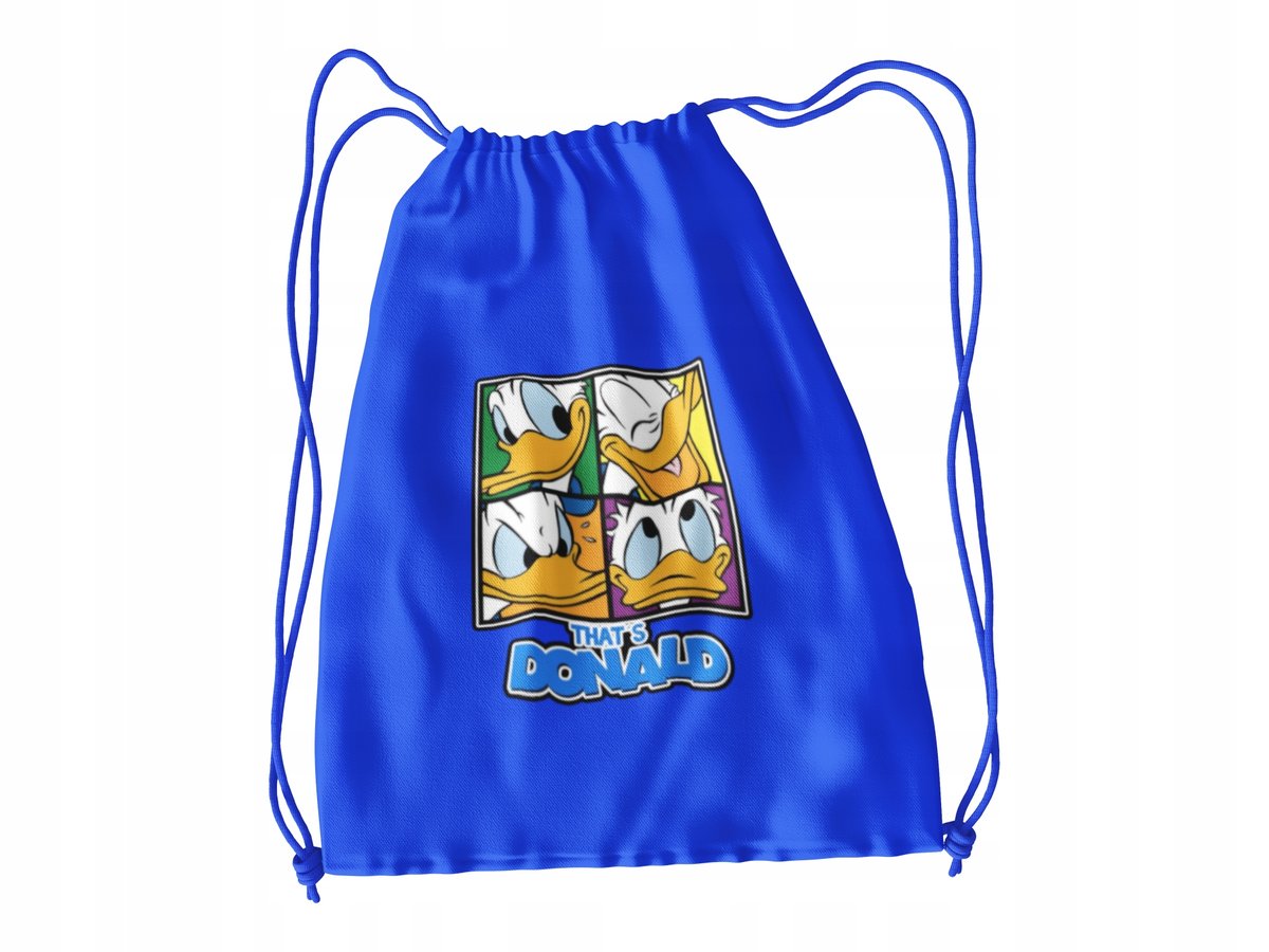 WOREK DO SZKOŁY WF/BUTY KACZOR DONALD + IMIĘ