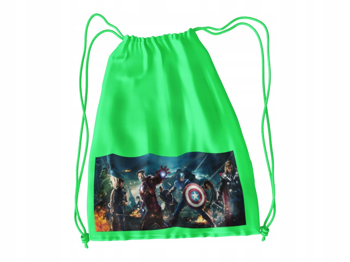 WOREK DO SZKOŁY WF/BUTY AVENGERS + IMIĘ