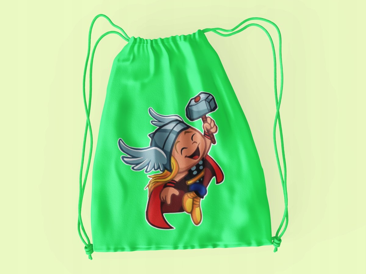 WOREK DO SZKOŁY WF/BUTY THOR AVENGERS+ IMIĘ