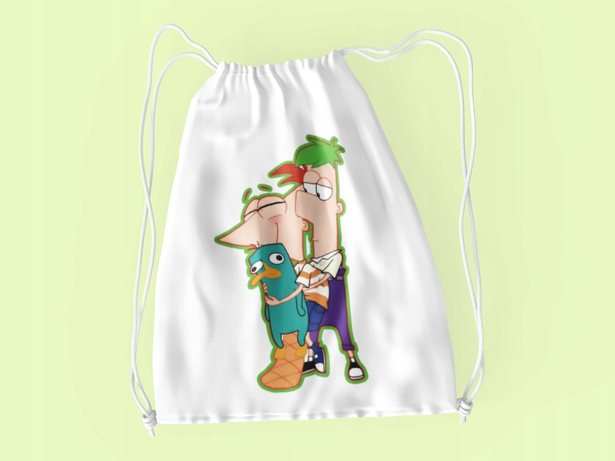 WOREK DO SZKOŁY WF/BUTY FINEASH&FERB + IMIĘ