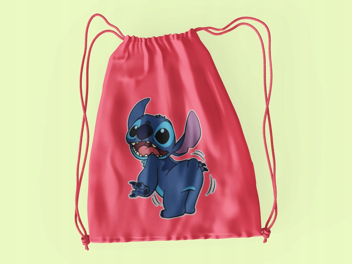 WOREK DO SZKOŁY WF/BUTY STITCH + IMIĘ