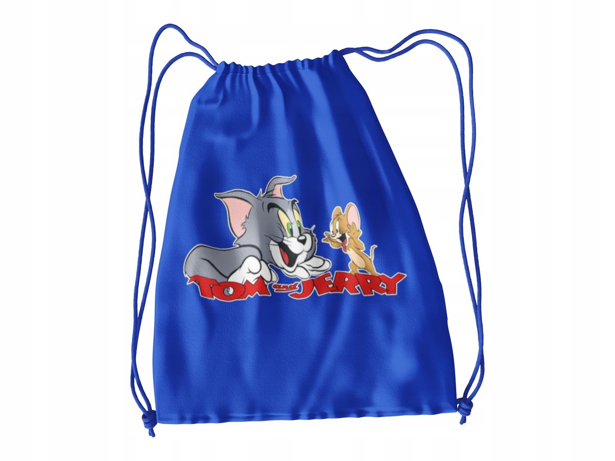 WOREK DO SZKOŁY WF/BUTY TOM I JERRY + IMIĘ