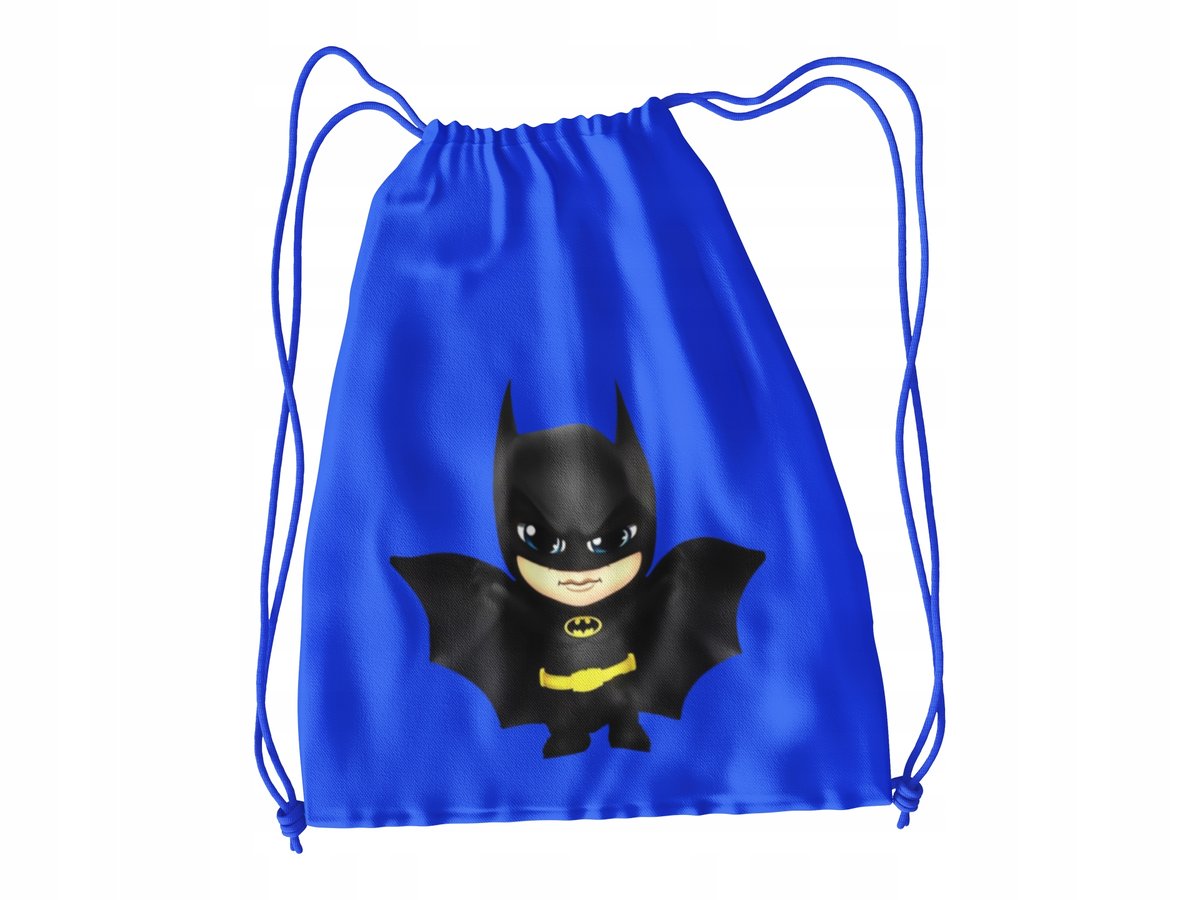 WOREK DO SZKOŁY WF/BUTY BATMAN + IMIĘ