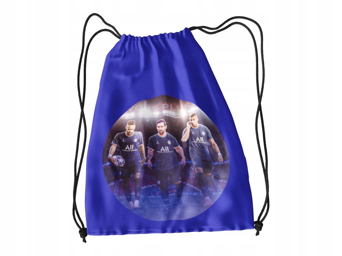 WOREK DO SZKOŁY WF/BUTY NEYMAR MESSI MBAPPE+ IMIĘ