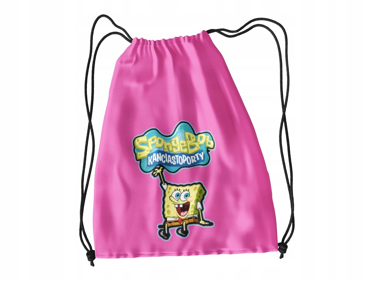 WOREK DO SZKOŁY WF BUTY SPORTOWY BAJKA DLA DZIECI GĄBKA + IMIĘ