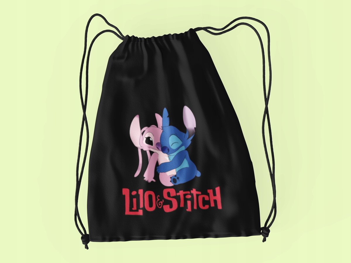 WOREK DO SZKOŁY WF/BUTY STITCH + IMIĘ