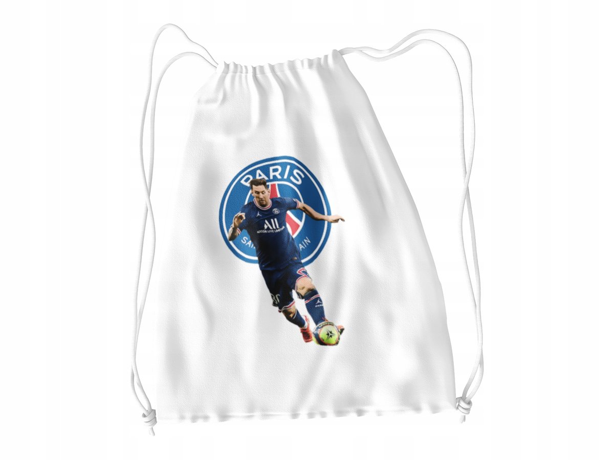 WOREK DO SZKOŁY WF/BUTY MESSI PSG + IMIĘ