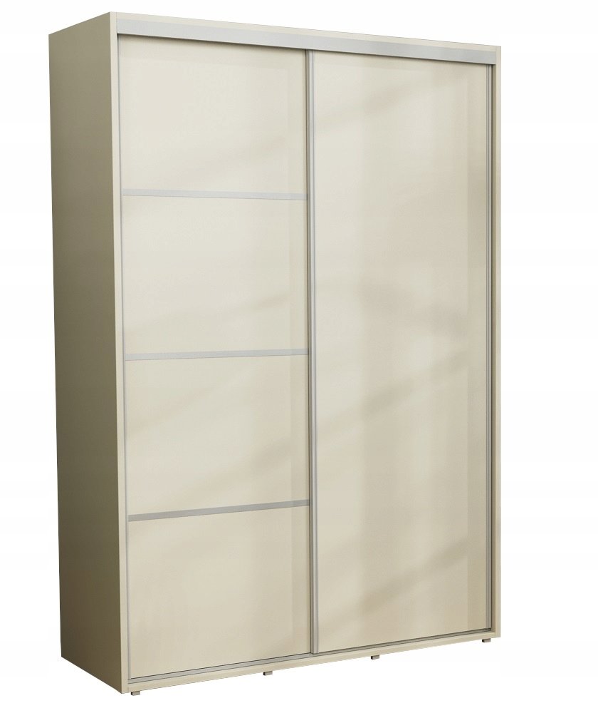 Szafa Przesuwna Ubraniowa Kacper 120x220 Krem /Wysoka Półki Drążki