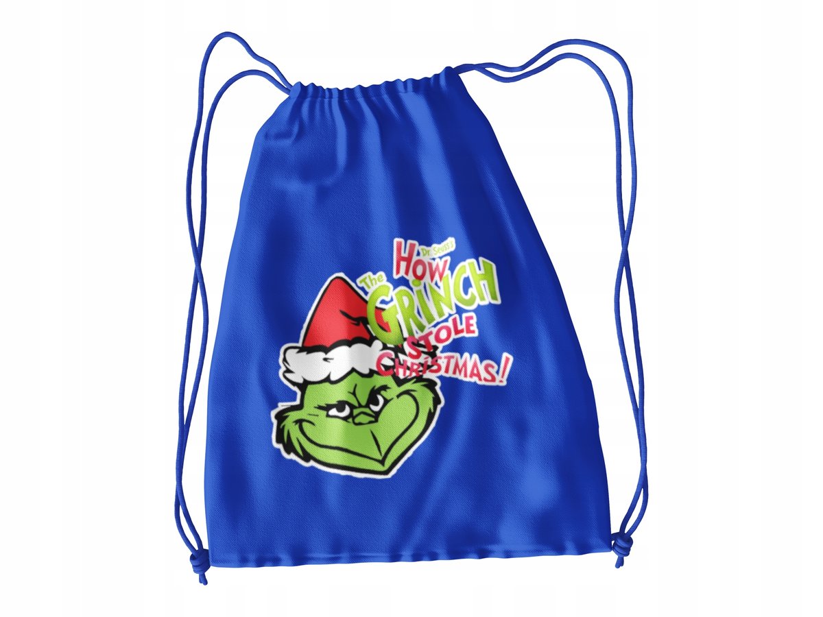 WOREK DO SZKOŁY WF/BUTY GRINCH + IMIĘ