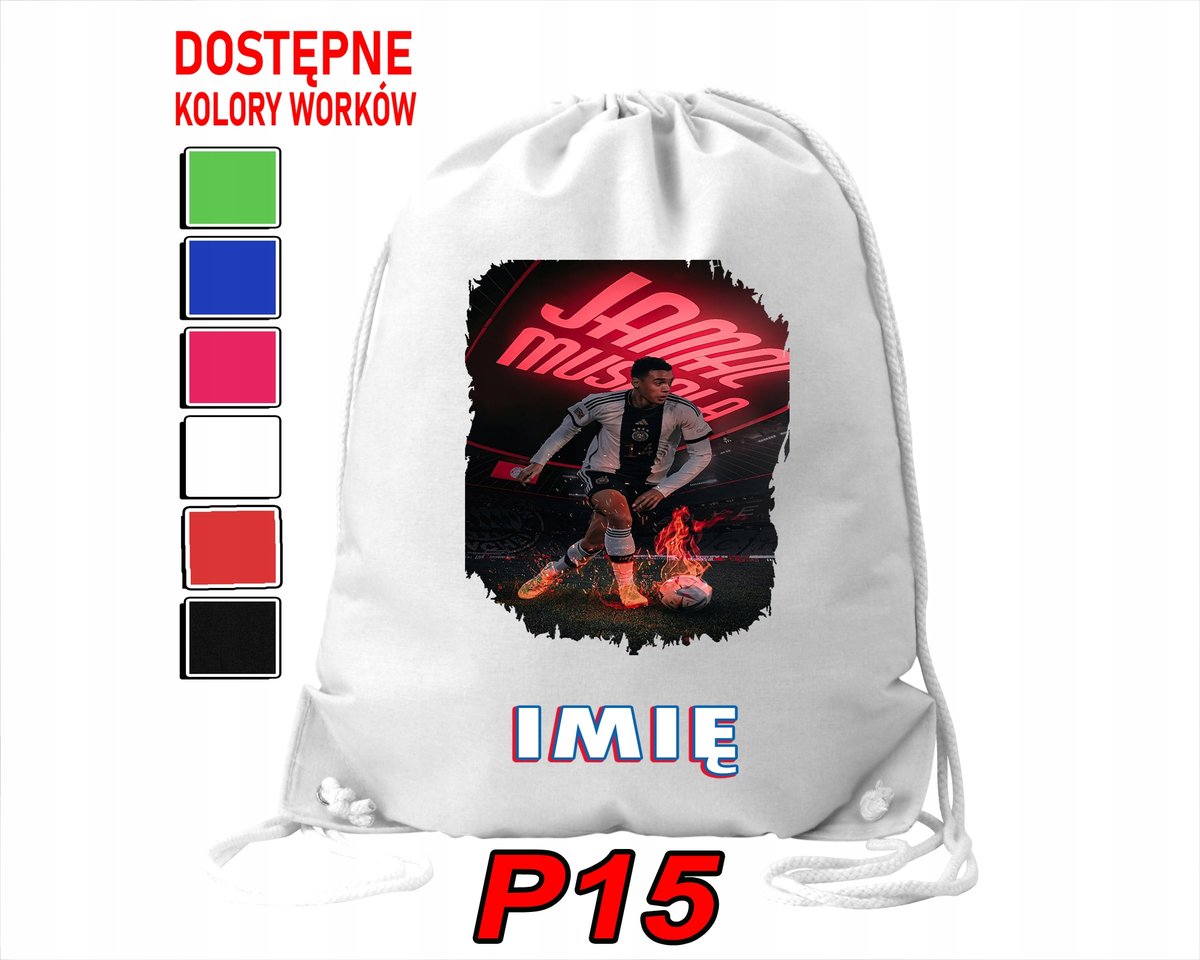 WOREK SZKOLNY NA WF TRENING BUTY SPORTOWY DLA FANA JAMAL MUSIALA PIŁKARZ