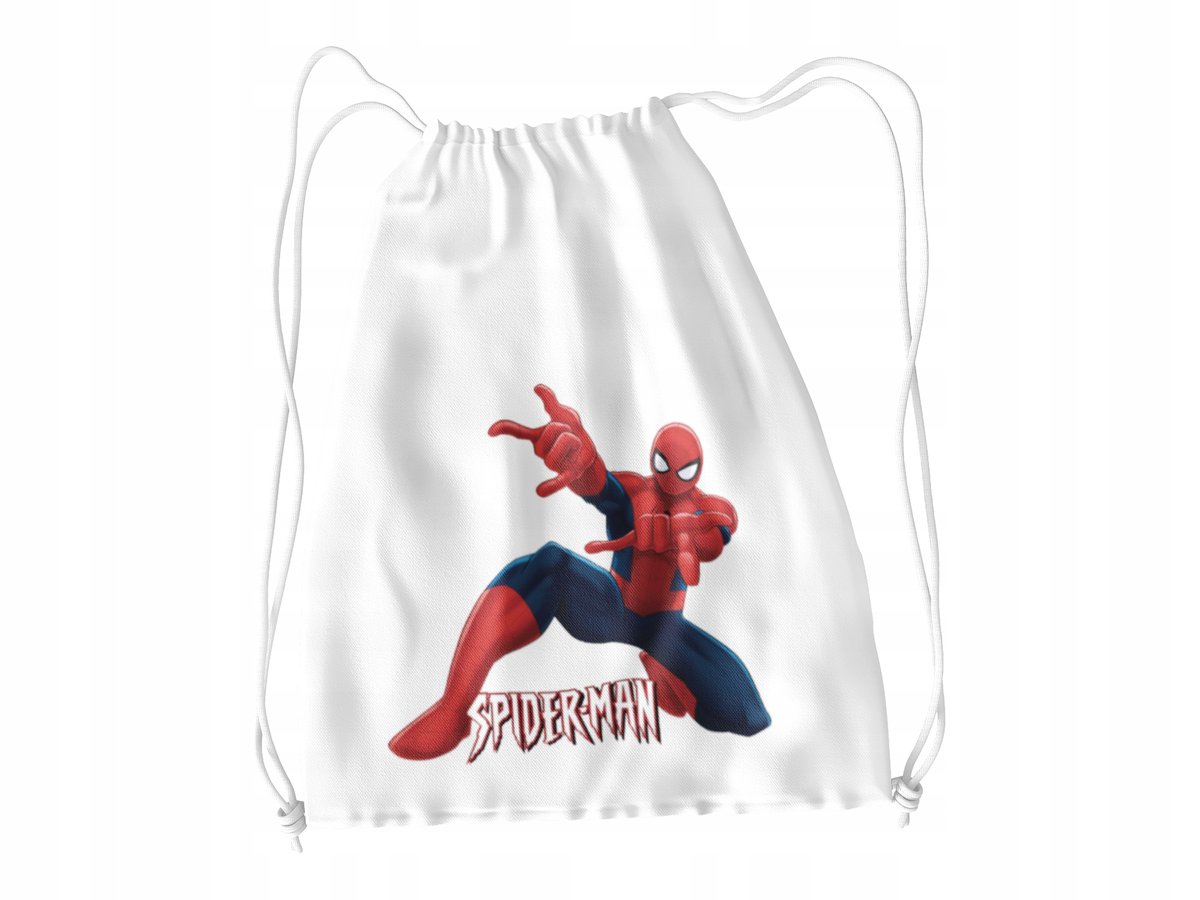 WOREK DO SZKOŁY WF/BUTY SPIDERMAN + IMIĘ