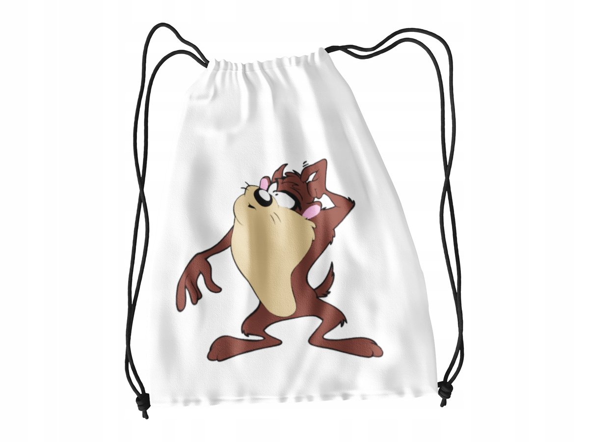 WOREK DO SZKOŁY WF/BUTY DIABEŁ TASMAŃSKI + IMIĘ