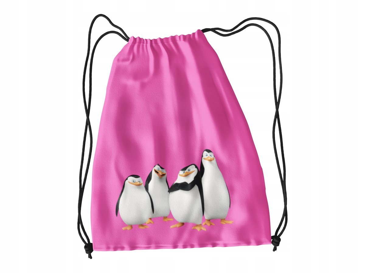 WOREK DO SZKOŁY WF/BUTY PINGWINY + IMIĘ