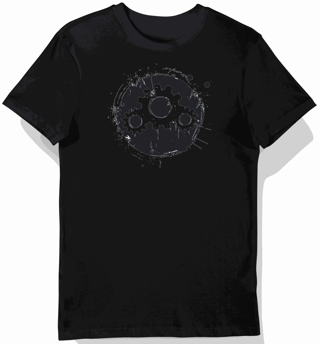Koszulka męska czarna z motywem zaawansowanej drużyny esportowej S